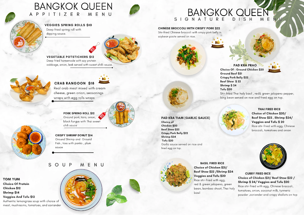 Bangkok Queen Menu-1
